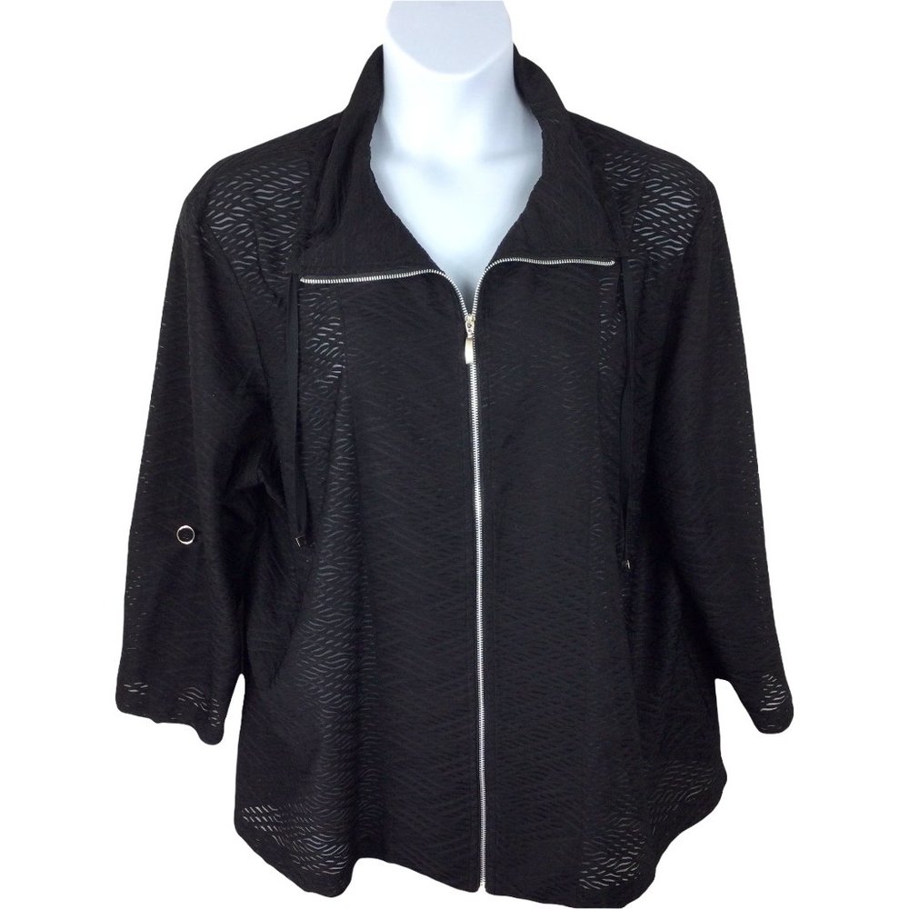 Effortless Style by Citiknits Black Jacket, 2X